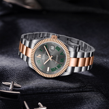 BUREI Men's Luxury Automatic Watch Fashion Waterproof Mechanical Watch, Adjustable Stainless Steel Two Tone Strap,Gift for Men