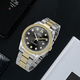 BUREI Men's Luxury Automatic Watch Fashion Waterproof Mechanical Watch, Adjustable Stainless Steel Two Tone Strap,Gift for Men
