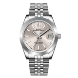 BUREI Men's Luxury Automatic Watch Fashion Waterproof Mechanical Watch, Adjustable Stainless Steel Two Tone Strap,Gift for Men