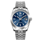 BUREI Men's Luxury Automatic Watch Fashion Waterproof Mechanical Watch, Adjustable Stainless Steel Two Tone Strap,Gift for Men