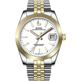 BUREI Men's Luxury Automatic Watch Fashion Waterproof Mechanical Watch, Adjustable Stainless Steel Two Tone Strap,Gift for Men