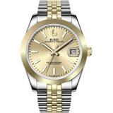 BUREI Men's Luxury Automatic Watch Fashion Waterproof Mechanical Watch, Adjustable Stainless Steel Two Tone Strap,Gift for Men