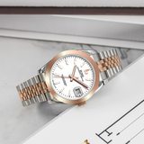 BUREI Men's Luxury Automatic Watch Fashion Waterproof Mechanical Watch, Adjustable Stainless Steel Two Tone Strap,Gift for Men