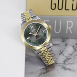 BUREI Men's Luxury Automatic Watch Fashion Waterproof Mechanical Watch, Adjustable Stainless Steel Two Tone Strap,Gift for Men