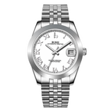 BUREI Men's Luxury Automatic Watch Fashion Waterproof Mechanical Watch, Adjustable Stainless Steel Two Tone Strap,Gift for Men