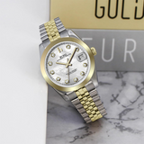 BUREI Men's Luxury Automatic Watch Fashion Waterproof Mechanical Watch, Adjustable Stainless Steel Two Tone Strap,Gift for Men