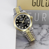 BUREI Men's Luxury Automatic Watch Fashion Waterproof Mechanical Watch, Adjustable Stainless Steel Two Tone Strap,Gift for Men