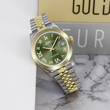 BUREI Men's Luxury Automatic Watch Fashion Waterproof Mechanical Watch, Adjustable Stainless Steel Two Tone Strap,Gift for Men