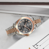 BUREI Men's Luxury Automatic Watch Fashion Waterproof Mechanical Watch, Adjustable Stainless Steel Two Tone Strap,Gift for Men
