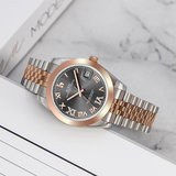 BUREI Men's Luxury Automatic Watch Fashion Waterproof Mechanical Watch, Adjustable Stainless Steel Two Tone Strap,Gift for Men