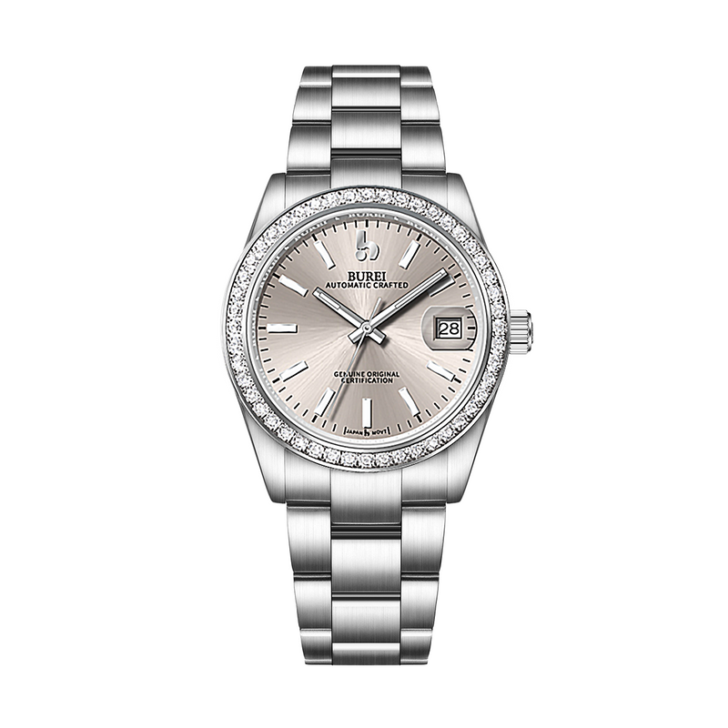 BUREI Men's Luxury Automatic Watch Fashion Waterproof Mechanical Watch, Adjustable Stainless Steel Two Tone Strap,Gift for Men