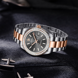 BUREI Men's Luxury Automatic Watch Fashion Waterproof Mechanical Watch, Adjustable Stainless Steel Two Tone Strap,Gift for Men