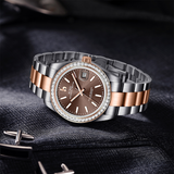 BUREI Men's Luxury Automatic Watch Fashion Waterproof Mechanical Watch, Adjustable Stainless Steel Two Tone Strap,Gift for Men