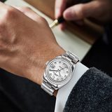 BUREI Men's Luxury Automatic Watch Fashion Waterproof Mechanical Watch, Adjustable Stainless Steel Two Tone Strap,Gift for Men