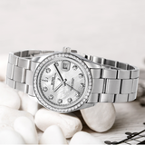 BUREI Men's Luxury Automatic Watch Fashion Waterproof Mechanical Watch, Adjustable Stainless Steel Two Tone Strap,Gift for Men