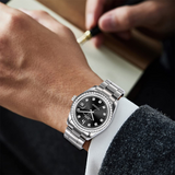 BUREI Men's Luxury Automatic Watch Fashion Waterproof Mechanical Watch, Adjustable Stainless Steel Two Tone Strap,Gift for Men