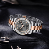 BUREI Men's Luxury Automatic Watch Fashion Waterproof Mechanical Watch, Adjustable Stainless Steel Two Tone Strap,Gift for Men