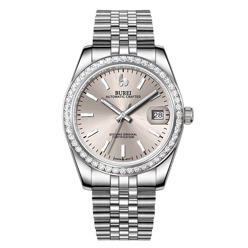 BUREI Men's Luxury Automatic Watch Fashion Waterproof Mechanical Watch, Adjustable Stainless Steel Two Tone Strap,Gift for Men