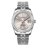 BUREI Men's Luxury Automatic Watch Fashion Waterproof Mechanical Watch, Adjustable Stainless Steel Two Tone Strap,Gift for Men