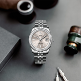 BUREI Men's Luxury Automatic Watch Fashion Waterproof Mechanical Watch, Adjustable Stainless Steel Two Tone Strap,Gift for Men