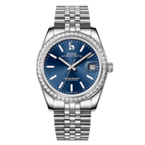 BUREI Men's Luxury Automatic Watch Fashion Waterproof Mechanical Watch, Adjustable Stainless Steel Two Tone Strap,Gift for Men