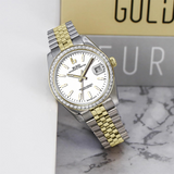 BUREI Men's Luxury Automatic Watch Fashion Waterproof Mechanical Watch, Adjustable Stainless Steel Two Tone Strap,Gift for Men