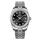 BUREI Men's Luxury Automatic Watch Fashion Waterproof Mechanical Watch, Adjustable Stainless Steel Two Tone Strap,Gift for Men