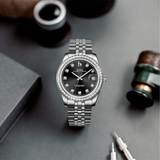 BUREI Men's Luxury Automatic Watch Fashion Waterproof Mechanical Watch, Adjustable Stainless Steel Two Tone Strap,Gift for Men