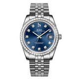 BUREI Men's Luxury Automatic Watch Fashion Waterproof Mechanical Watch, Adjustable Stainless Steel Two Tone Strap,Gift for Men