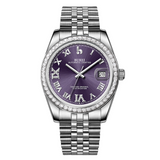 BUREI Men's Luxury Automatic Watch Fashion Waterproof Mechanical Watch, Adjustable Stainless Steel Two Tone Strap,Gift for Men