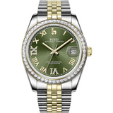 BUREI Men's Luxury Automatic Watch Fashion Waterproof Mechanical Watch, Adjustable Stainless Steel Two Tone Strap,Gift for Men