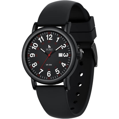 BUREI Nurse Wrist Watch for Nurse Medical Professionals Students Women Men, Waterproof 12/24 Hour Military Time Luminouse Easy Read Dial,Colorful Silicone Band