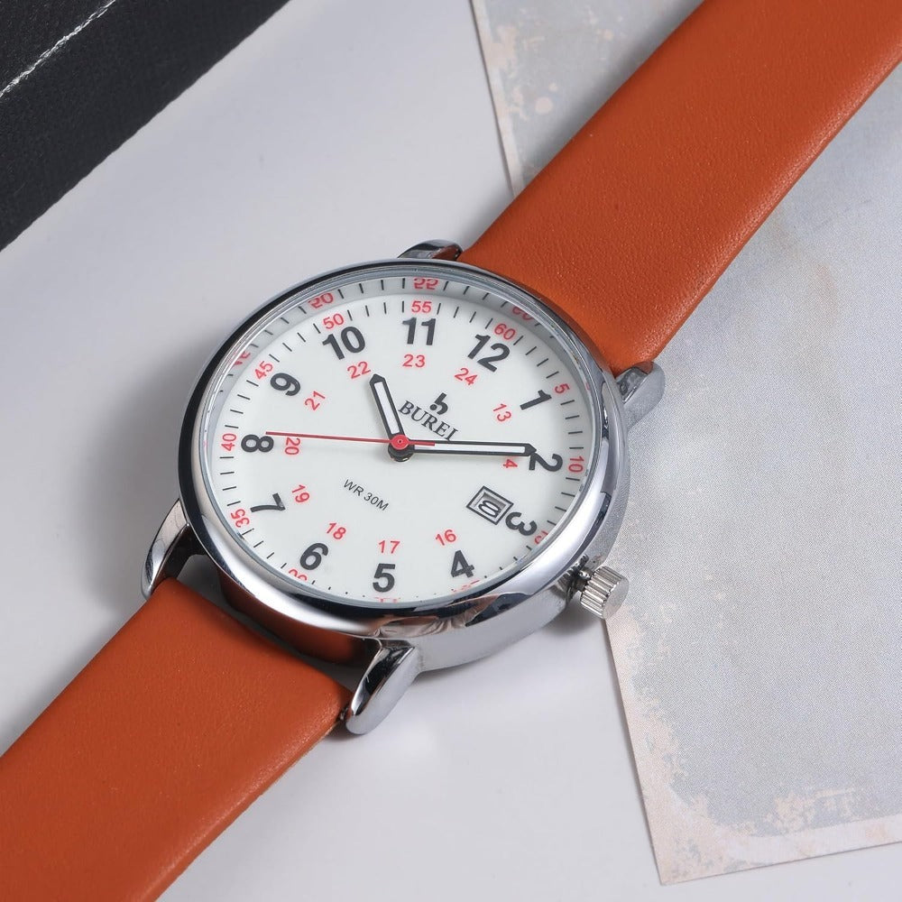 BUREI Nurse Wrist Watch for Nurse Medical Professionals Students Women Men, Waterproof 12/24 Hour Military Time Luminouse Easy Read Dial,Colorful Silicone Band