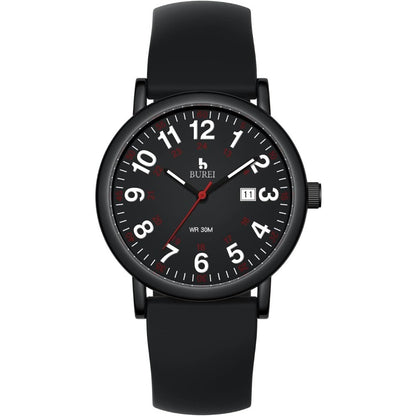 BUREI Nurse Wrist Watch for Nurse Medical Professionals Students Women Men, Waterproof 12/24 Hour Military Time Luminouse Easy Read Dial,Colorful Silicone Band