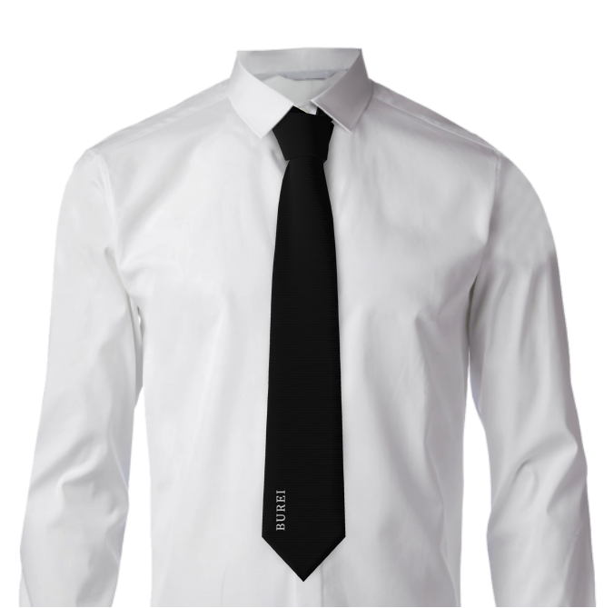BUREI Black Elegant Men'S Necktie For Wedding And Business,Soft Comfortable Satin Tie,Durable Fabric,Thoughtful Gift For Any Occasio
