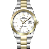 BUREI Men's Luxury Automatic Watch Fashion Waterproof Mechanical Watch, Adjustable Stainless Steel Two Tone Strap,Gift for Men