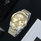 BUREI Men's Luxury Automatic Watch Fashion Waterproof Mechanical Watch, Adjustable Stainless Steel Two Tone Strap,Gift for Men