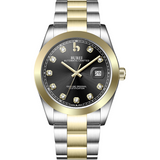 BUREI Men's Luxury Automatic Watch Fashion Waterproof Mechanical Watch, Adjustable Stainless Steel Two Tone Strap,Gift for Men