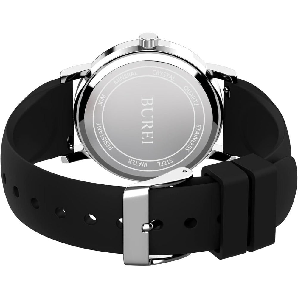 BUREI Nurse Wrist Watch for Nurse Medical Professionals Students Women Men, Waterproof 12/24 Hour Military Time Luminouse Easy Read Dial,Colorful Silicone Band