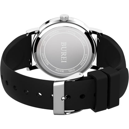 BUREI Nurse Wrist Watch for Nurse Medical Professionals Students Women Men, Waterproof 12/24 Hour Military Time Luminouse Easy Read Dial,Colorful Silicone Band