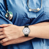 BUREI Nurse Wrist Watch for Nurse Medical Professionals Students Women Men, Waterproof 12/24 Hour Military Time Luminouse Easy Read Dial,Colorful Silicone Band