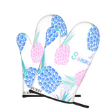 BUREI Dream of Pineapple Silicone Insulated, Heatresistant, Anti Slip Baking and Barbecue Gloves