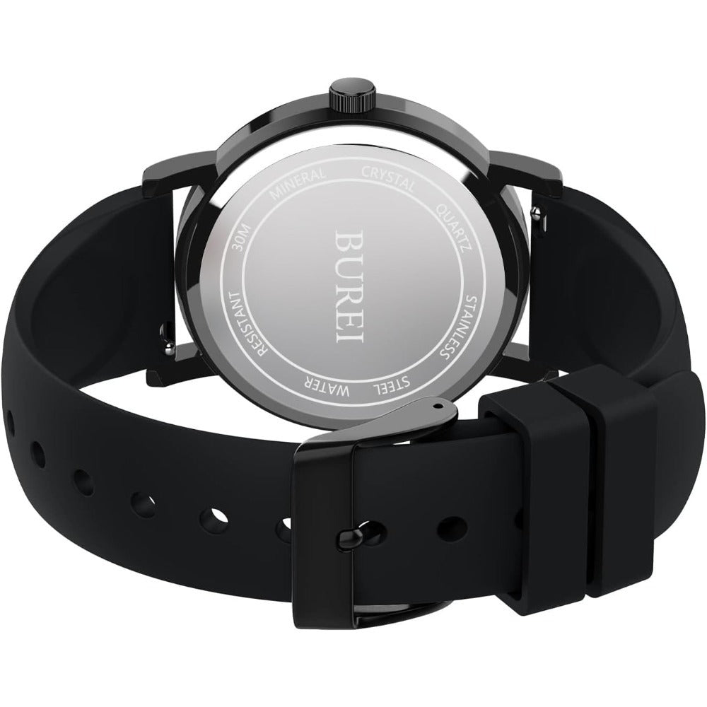 BUREI Nurse Wrist Watch for Nurse Medical Professionals Students Women Men, Waterproof 12/24 Hour Military Time Luminouse Easy Read Dial,Colorful Silicone Band
