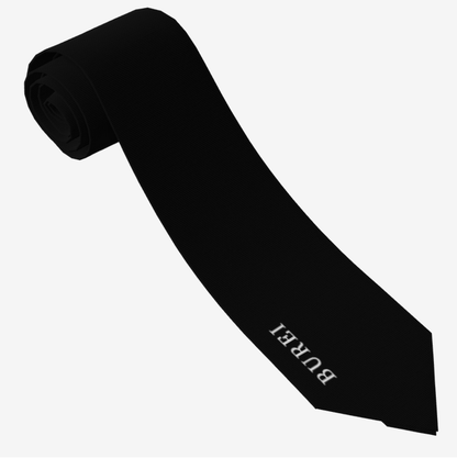 BUREI Black Elegant Men'S Necktie For Wedding And Business,Soft Comfortable Satin Tie,Durable Fabric,Thoughtful Gift For Any Occasio