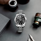 BUREI Men's Luxury Automatic Watch Fashion Waterproof Mechanical Watch, Adjustable Stainless Steel Two Tone Strap,Gift for Men
