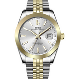 BUREI Men's Luxury Automatic Watch Fashion Waterproof Mechanical Watch, Adjustable Stainless Steel Two Tone Strap,Gift for Men