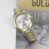 BUREI Men's Luxury Automatic Watch Fashion Waterproof Mechanical Watch, Adjustable Stainless Steel Two Tone Strap,Gift for Men
