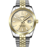 BUREI Men's Luxury Automatic Watch Fashion Waterproof Mechanical Watch, Adjustable Stainless Steel Two Tone Strap,Gift for Men