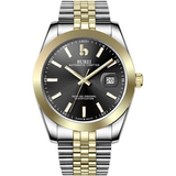 BUREI Men's Luxury Automatic Watch Fashion Waterproof Mechanical Watch, Adjustable Stainless Steel Two Tone Strap,Gift for Men