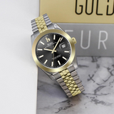 BUREI Men's Luxury Automatic Watch Fashion Waterproof Mechanical Watch, Adjustable Stainless Steel Two Tone Strap,Gift for Men